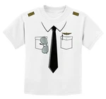 The Pilot Uniform T-shirt, Youth Sizes, Fake Airline Tee, Funny Gag Gift. Fixed Price $19.95.