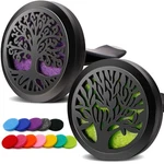 Royaroma 2PCS Tree Of Life Car Diffuser Aromatherapy Essential Oil Black Stai.... Fixed Price $24.21.