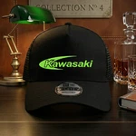 Kawasaki Racing Embroidered Logo Black Trucker Hat Mesh Back Adjustable Cap. Fixed Price $25.68.