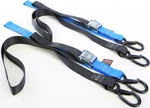 Powertye 1/2IN. Cam-buckle With Safety Latch Hooks And Soft-tye Black/blue. Fixed Price $53.99.