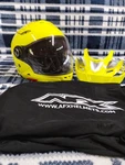 Afx FX-55 Hi Vis Yellow Universal Helmet. Fixed Price $59.99.