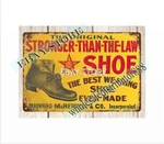 Star Shoes Metal Tin Funny Garage Signs Decor. Fixed Price $19.49.