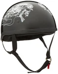 Skid Lid Biker Skull Original Helmet (black/white, Medium). Fixed Price $86.35.
