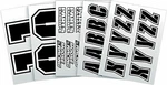 Moose Racing Mx Motocross Jersey Id Kit Silk-screened Transfers 2950-0004. Fixed Price $31.12.