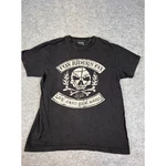 Y2K Fox Racing Live Fast Ride Hard Shirt Mens Flame Skull Crossbones Biker. Fixed Price $19.20.