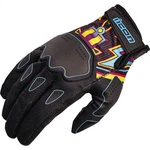 Icon Hooligan Lucky Lid Textile Motorcycle Gloves Black/blue/yellow. Fixed Price $30.00.