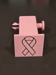 3D Printed Pla Pink Ribbon 2" Trailer Hitch Cover. Breast Cancer Awareness.. Fixed Price $7.99.