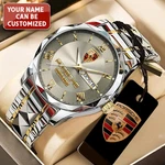 Personalized Porsche Alloy Luxury Quartz Watch. Fixed Price $55.00.