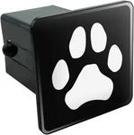 Paw Print Dog Cat White On Black Tow Trailer Hitch Cover Plug Insert 2". Fixed Price $20.24.