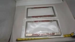 Snap On Tools Silver/red "there Is Difference" Metal License Plate Frame Set 2. Fixed Price $44.44.