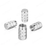 4X Silver Aluminum Metal Wheel / Tire Valve Stem Air Caps For Hyundai Santa Fe. Fixed Price $6.99.