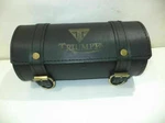 New Black Color Pure Leather Triumph Engraved Tool Roll Bag. Fixed Price $49.99.