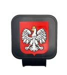 Polish Coat Of Arms, White Eagle God Trailer Hitch Tube Cover Plug. Fixed Price $29.99.
