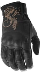 Highway 21 Women's Black Ivy Motorcycle Riding Gloves. Fixed Price $59.95.