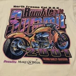 Vintage Rumble The Summit Motorcycle Shirt Fire Make Wish 2001 Men. Fixed Price $14.00.