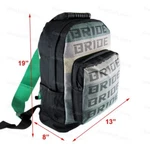 Extra Large Jdm Bride Racing Backpack Green Tk Harness Shoulder Straps Xl. Fixed Price $44.99.