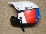 Youth Thor Sector Racer Motocross Helmet Size Large Includes Knee Pads. Fixed Price $98.00.