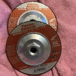 Lot Of 2: Virginia Abrasives #424-59004 4-1/2X1/4 Grind Wheel,no. Fixed Price $12.00.