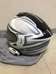 Shoei Gt-air Expanse 57CM TC-6 White Silver B+com Helmet Very Good Used T56. Fixed Price $819.99.