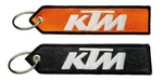 Ktm Racing Motorcycle Keychain Logo Fob Embroidered Orange Tag. Fixed Price $14.95.