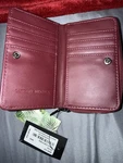 Badgley Mischka Wine Women's Zip-around Coin Wallet With Crocodile Pattern. Fixed Price $35.00.