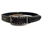 Harley-davidson Women's H-d Script & Studded Genuine Leather Black Belt, Large. Fixed Price $50.00.