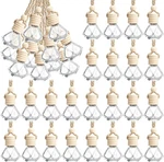 50 Pcs Hanging Car Air Freshener Diffuser Bottles Empty Glass Perfume. Fixed Price $34.29.