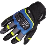 Cortech Speedway Collection Sonic-flo Vented Lthr/tex Gloves Blk/blue/flo Ylw. Fixed Price $49.99.