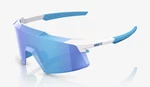 100% Percent Sunglasses - Aerocraft Matte White Hiper Blue Mirror. Fixed Price $189.00.