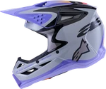 Alpinestars Jettson SM3 Youth Helmet Offroad Gloss Grey Purple Black. Fixed Price $294.99.