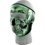 Zan Full Face Mask Black/white Skull Glow WNFM002G. Fixed Price $18.80.