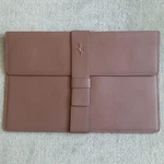 Ferrari Leather Document Holder Tablet Case Pouch Brown By Schedoni W/ Dust Bag. Fixed Price $125.00.