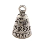 Worlds Greatest Biker Grandpa Good Luck Bell W/keyring & Black Velvet Gift Ba.... Fixed Price $29.05.