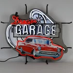 Dream Garage 57 Chevy Neon Sign Hot Rod Racing Car Gameroon Light Mancave Wall. Fixed Price $459.99.
