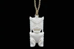 Hawaiian Tiki Necklace (buffalo Bone) - Hand Carved, Protection, Luck, Guardian. Fixed Price $17.40.