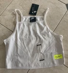 Nike Women Sportswear Essential Tank Top DC2799-121 Summit White Medium Nwt. Fixed Price $24.99.
