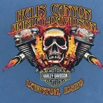 Men Harley Davidson Shirt Skull Flames Hells Canyon Lewiston Idaho Pocket. Fixed Price $24.99.