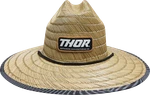 Thor Straw Hat Tan 2501-4002 With Underbill Pattern And Drawstring Fits Cord. Fixed Price $61.93.