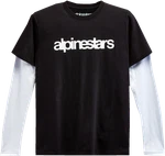 Alpinestars Stack Long-sleeve Knit T-shirt Black/white 2XL Part 12137130010202X. Fixed Price $44.95.