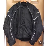 Tourmaster Flex Motorcycle Jacket Series 2 Men's Size L/44 Black Guards. Fixed Price $37.50.