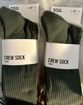 Nwt Dsg Crew Socks 2 3PKS Unisex Sizes 8-13 Women 10+ Shoe. Fixed Price $18.26.
