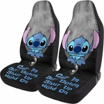 Cartoon Character 2 Front Seat Covers For Truck Sedan Suv, Gifts, Du. Fixed Price $56.60.