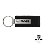 Au-tomotive Gold, Dodge Ram Black Leather Key Authentic Logo Chain Ring. Fixed Price $17.95.