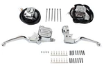 Chrome Handlebar Control Kit For Harley-davidson Softail Dyna. Fixed Price $500.16.
