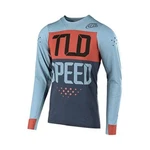 Troy Lee Designs Tld Skyline Ls Jersey Speedshop Stone Blue/clay Medium. Fixed Price $39.99.