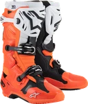 Alpinestars Tech 10 Enduro Offroad Boots Flo Orange/bk/wht Size 8 W/free Socks. Fixed Price $749.95.