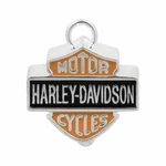 Harley-davidson 3-D Big Bar & Shield Logo Ride Bell-orange Black 137 HBR023. Fixed Price $28.99.