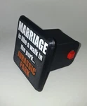 Funny Marriage Trailer Hitch Cover. See Pics. Self-locking. Needs No Pin.. Fixed Price $6.98.