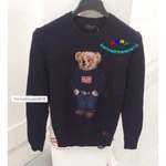 Polo Ralph Lauren Iconic Bear Wool Sweater Navy Mens Size Xsmall. Fixed Price $499.99.