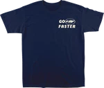 Fmf Faster T-shirt In Navy Large FA25118902NVYLG Soft Cotton Graphic Tee. Fixed Price $46.99.